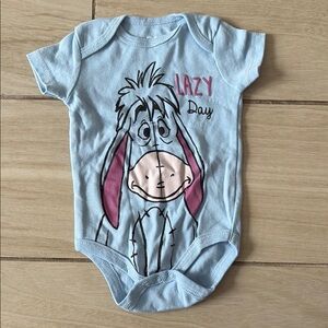 Disney Eeyore Baby Onesie - Blue and Pink